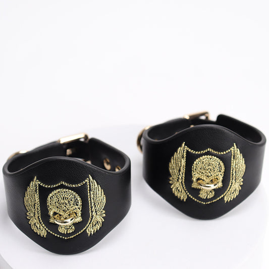 Wholesale Skull Embroidered Bondage Gear