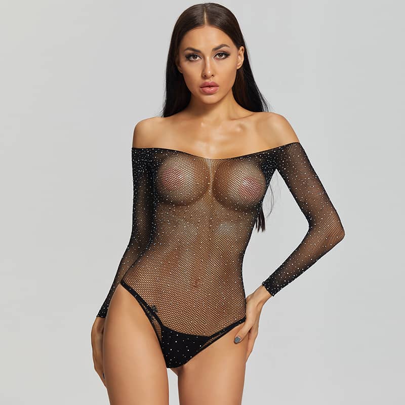 Sparkle And Shine Rhinestone Bodystocking