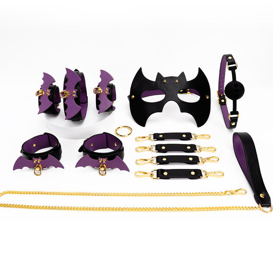 Wholesale Purple Bondage Kit with Leather Equipment